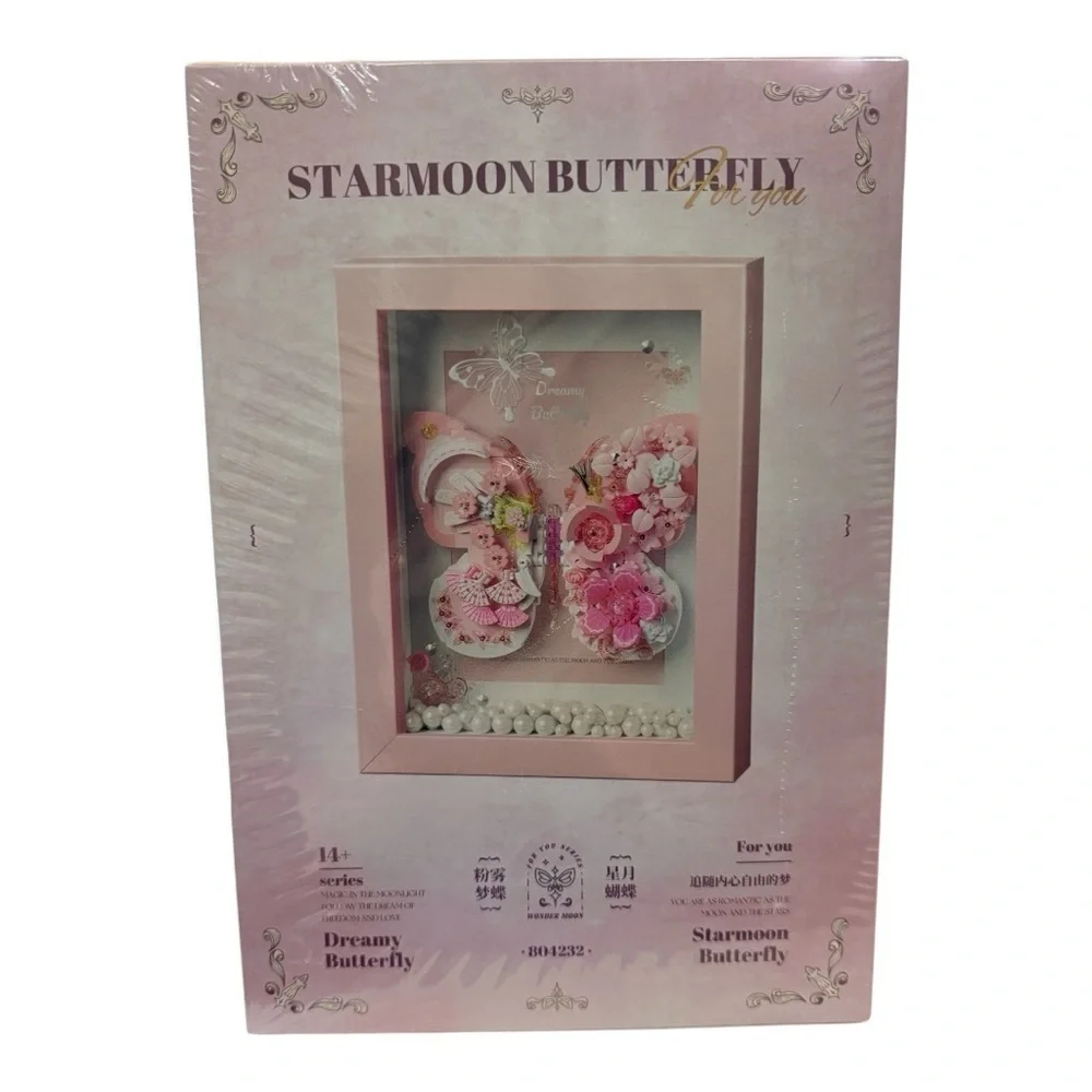 Starmoon Butterfly DIY Frame Kit – Dreamy Pink 3D Butterfly